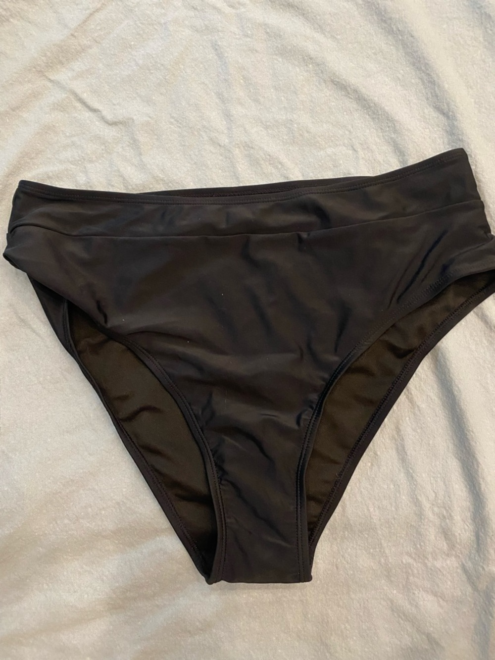 Zaful NWOT Black High Waist Bikini Bottoms Large